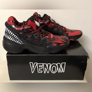 Adidas D.O.N. Issue 2 J Marvel Venom Carnage Basketball Shoes Boy’s/Men Size 6